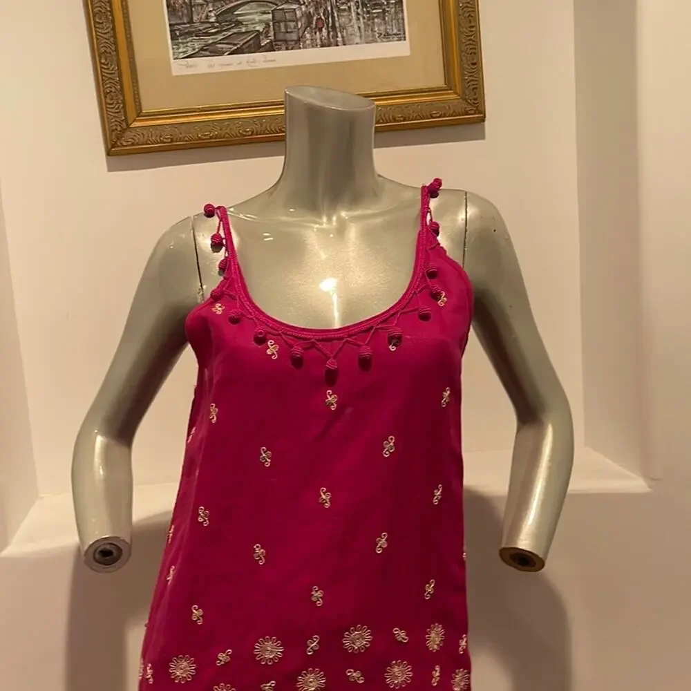 Calypso St. Barth Zulema Linen Dress Pink Size XS - Picture 7 of 12